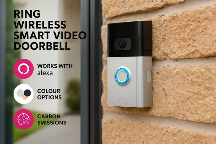 Ring Wireless Smart Video Doorbell – Crystal Clear 1080p Experience