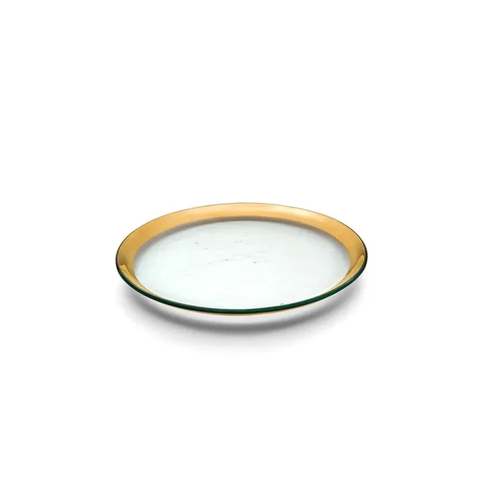Roman Antique Salad Plate – Gold – Annieglass