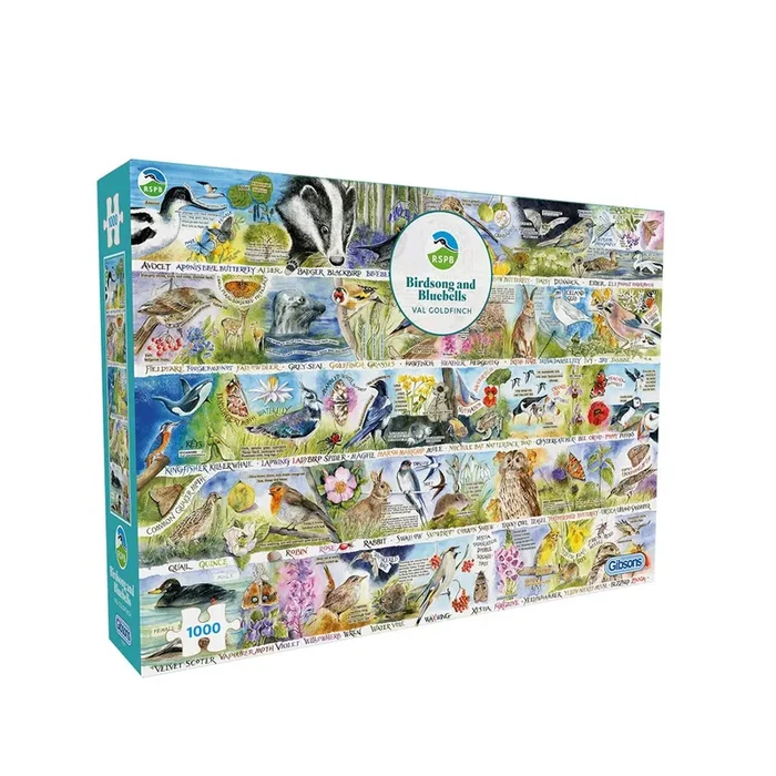 RSPB birdsong and bluebells 1000 piece jigsaw puzzle