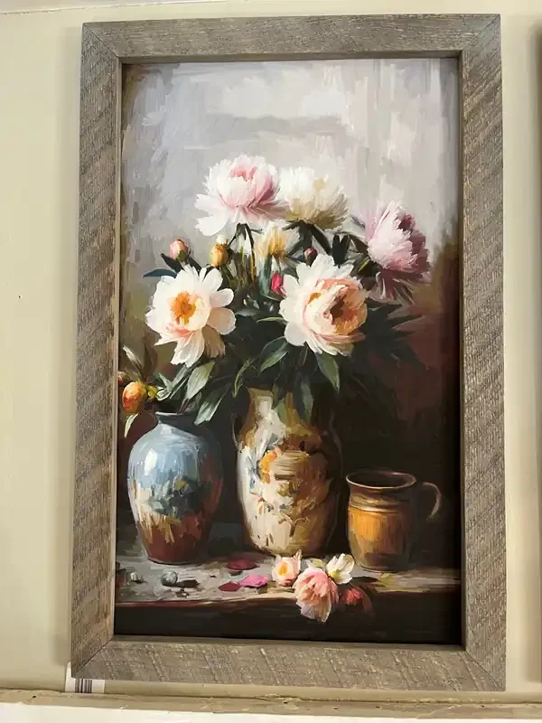 Rustic Flowers Wall Art, 25″ x 15″