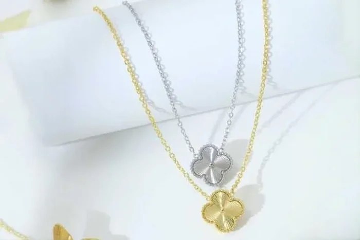 S925 Sterling Silver Lucky Clover Pendant Necklace