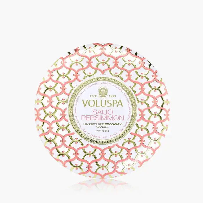 Saijo Persimmon – 3 Wick Tin Candle