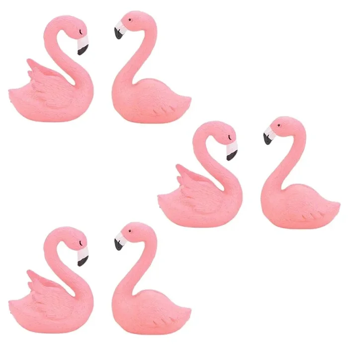 Satyam Kraft Resin 1 Set Swan Figurines Decorative Showpiece