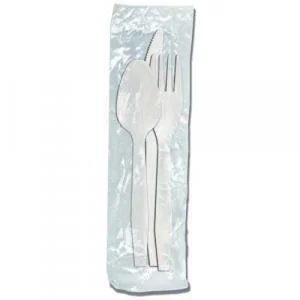 Senate White Polypropylene Wrapped Medium Weight Knife, In Bulk, 250 Packs