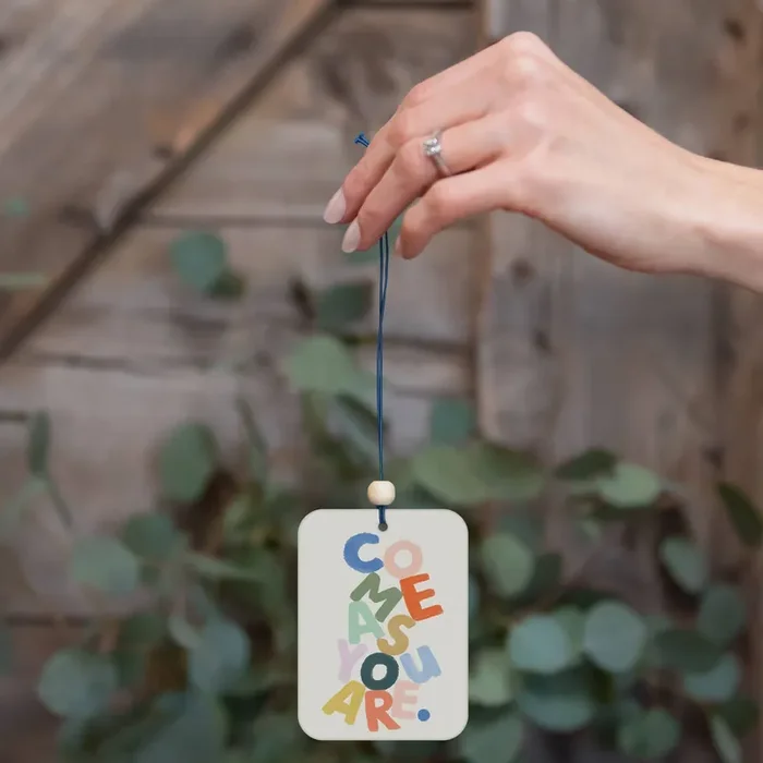 Set of 2 Come As You Are Car Air Freshener 70s 80s Retro Cozy Cotton Car Scent Diffuser Deodorizer