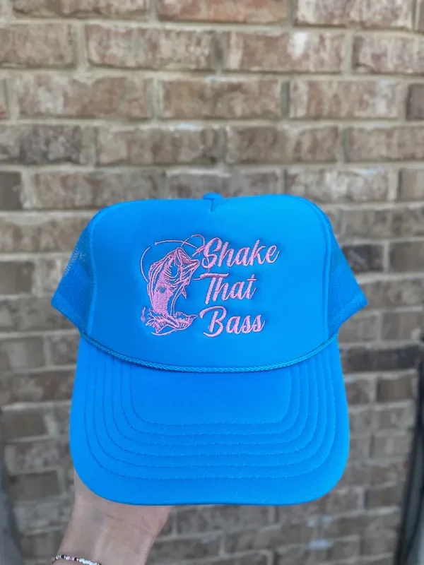 Shake That Bass Puff Hat • Neon Blue