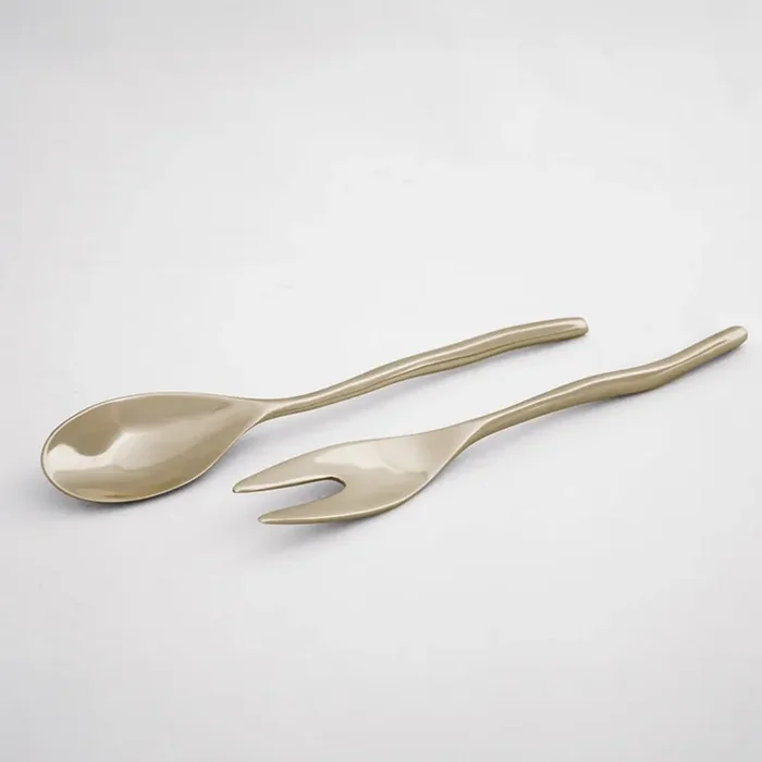 SIERRA MODERN Maia Lg Salad Servers (Shiny Gold)