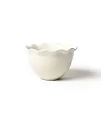 Signature White 9in Ruffle Bowl