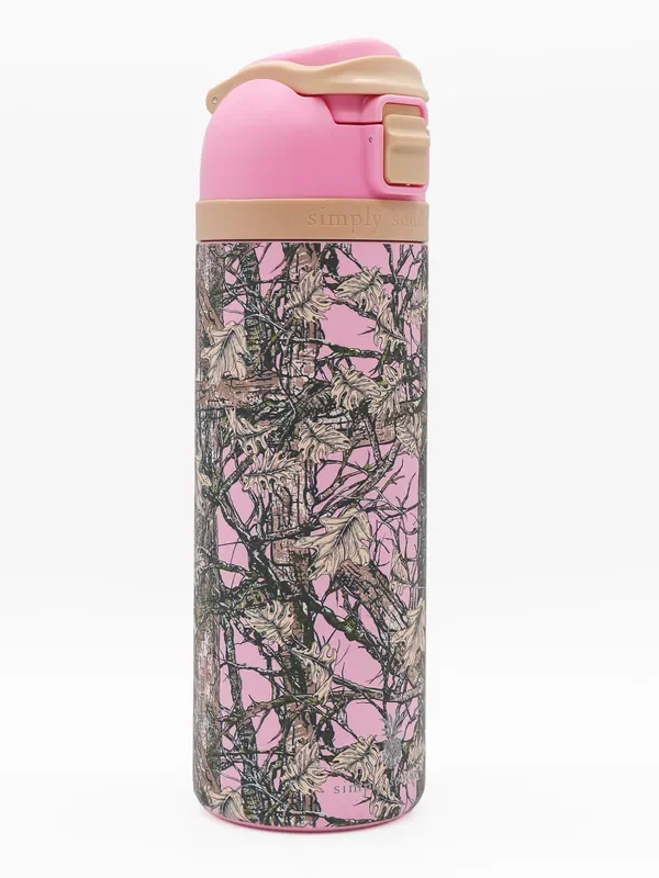 Simply 24oz Bottle Tumbler • Pink Camo
