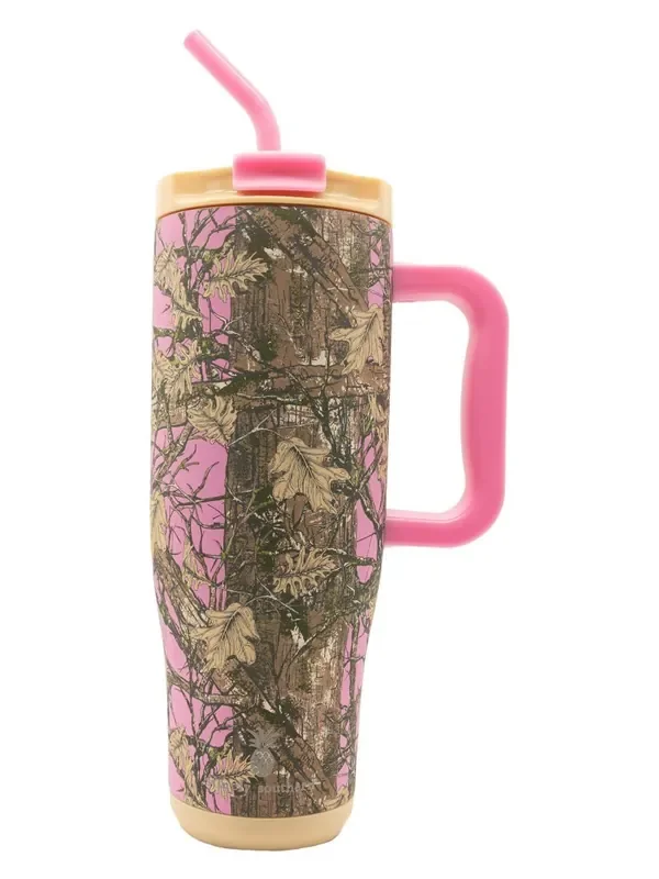 Simply 40oz Tumbler • Pink Camo