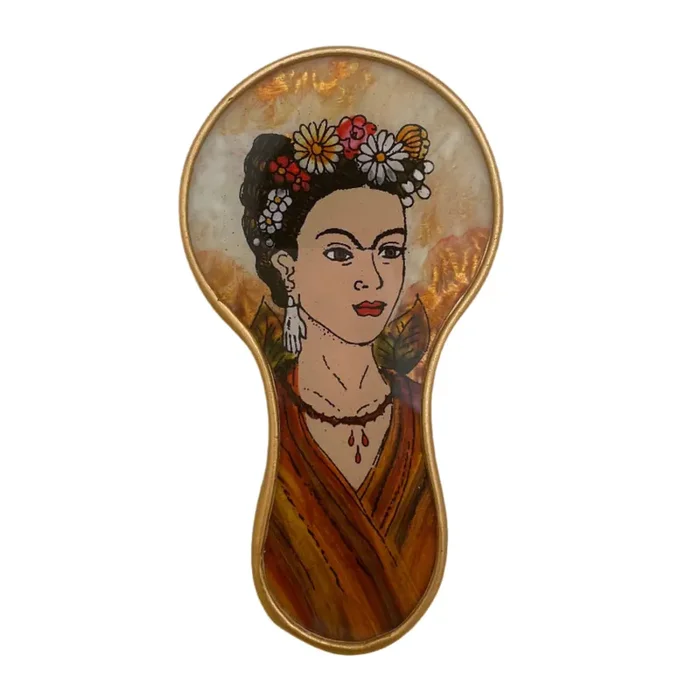 Small Frida Handheld Mirror Made in Peru Handy Purse Travel Mirror