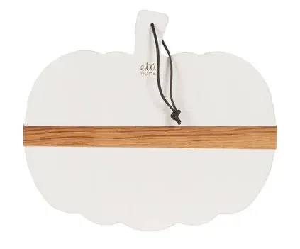 Small White Mod Pumpkin Charcuterie Board