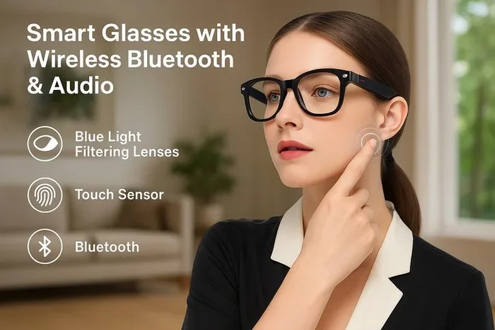 Smart Glasses with Bluetooth Audio – Stylish & Functional