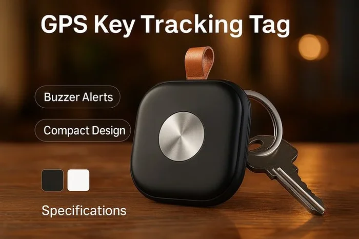Smart GPS Key Tracking Tag – Choose Black or White!