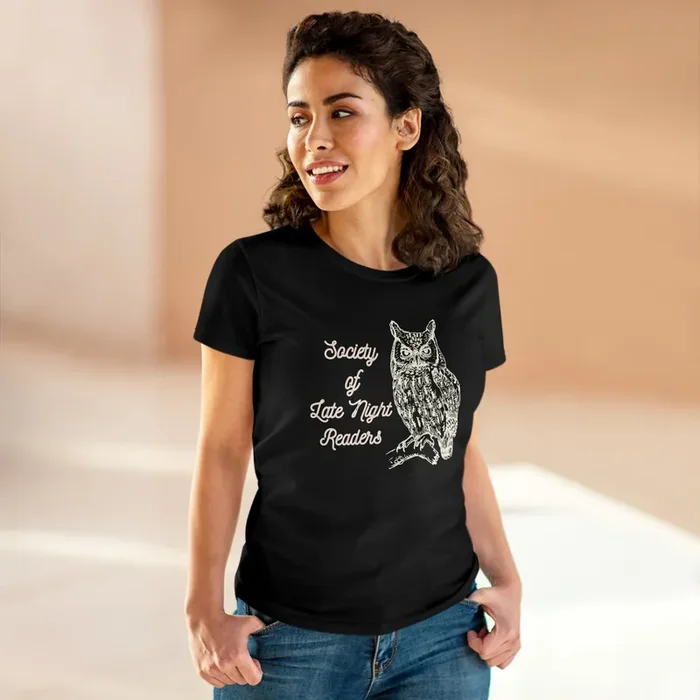 Society Of Late Night Readers Women‘s Midweight Cotton Tee