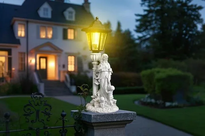 Solar LED Angel Mother & Child Waterproof Garden Path Light – Outdoor Solar Lighting