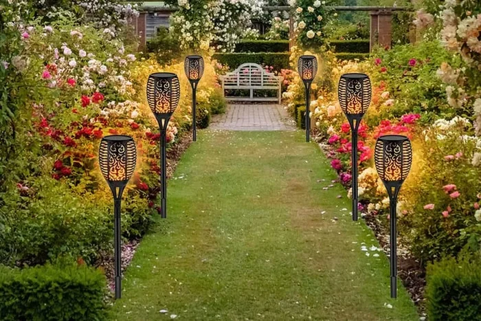 Solar LED Hollow Carved Waterproof Outdoor Garden Lights