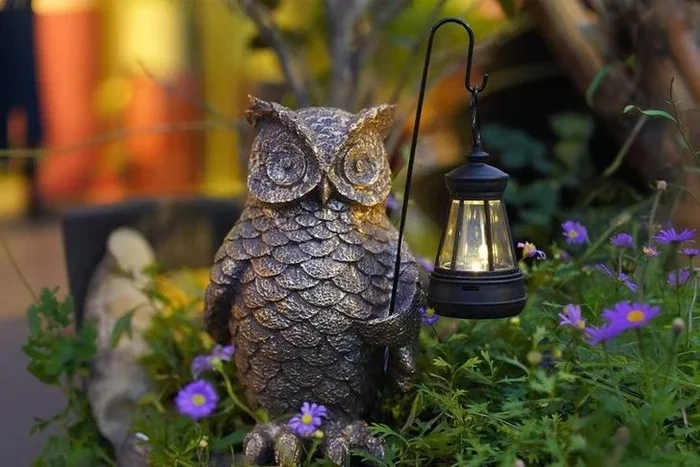 Solar Powered Owl Garden Light – IP65 Waterproof Outdoor LED Lamp