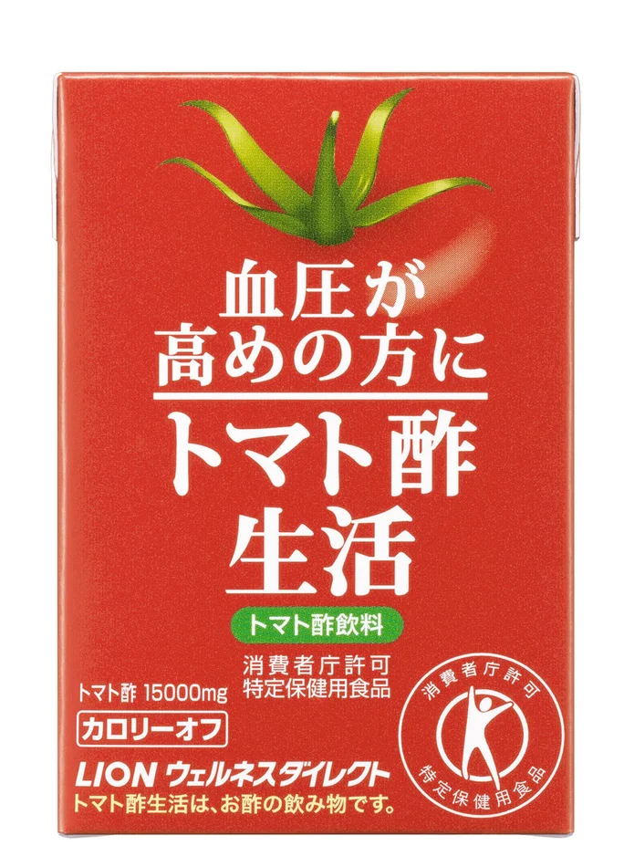 Specific Health Foods: Lions, suitable for people with high blood pressure, Tomato Vinegar Life Paper Pack, 60 Sheets (Approx. 60 Days Supply)