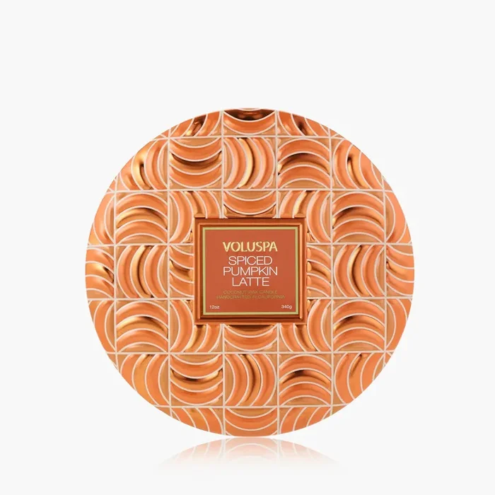 Spiced Pumpkin Latte – 3 Wick Tin Candle