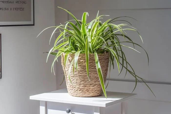 Spider Plant (Chlorophytum comosum) Houseplant – Air Purifying, Easy Care, 50cm Mature Size