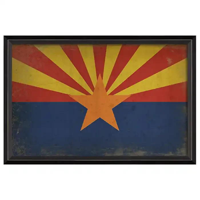 State Flag Framed Print (Arizona)