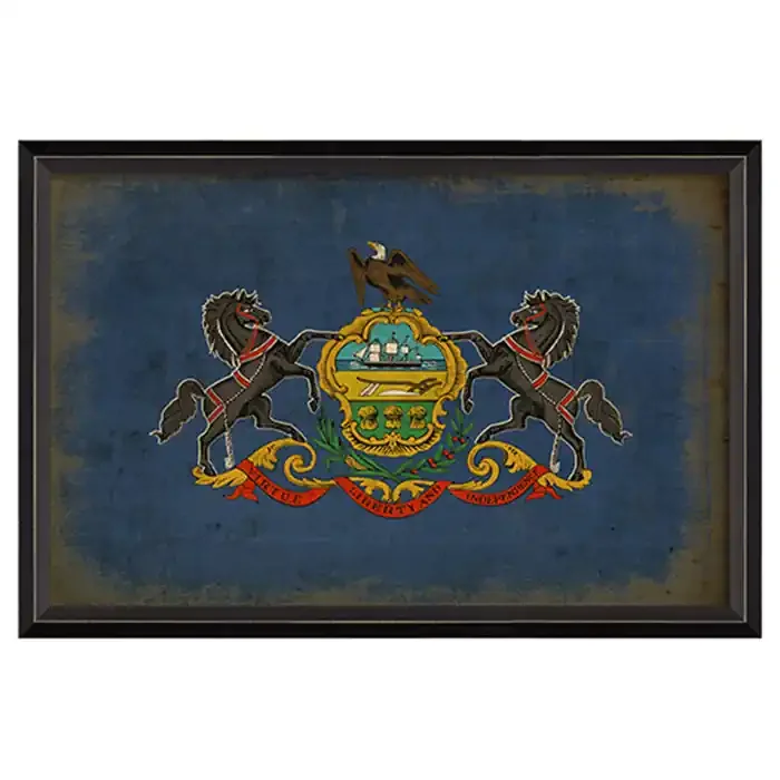 State Flag Framed Print (Pennsylvania)
