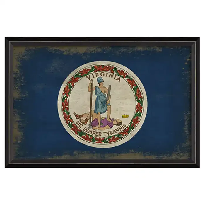 State Flag Framed Print (Virginia)