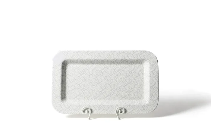 Stone Small Dot Mini Entertaining Rectangle Platter