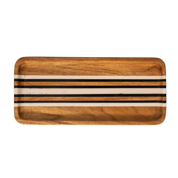 Stonewood Stripe 13.5″ Rectangular Tray