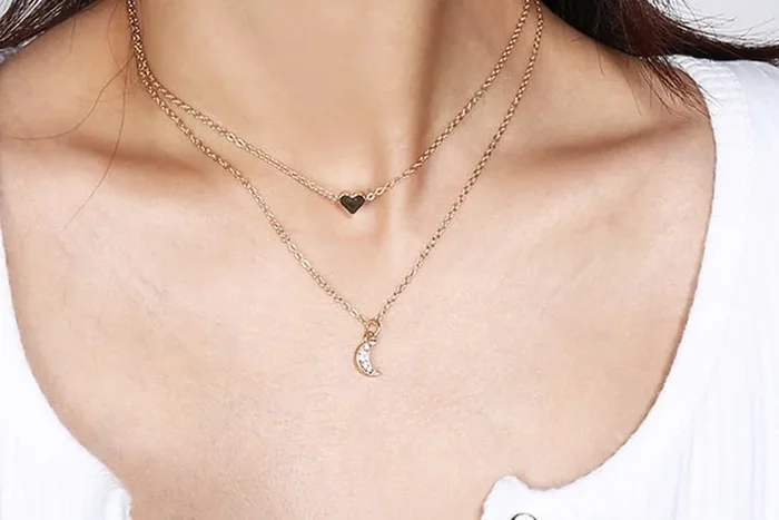 Stunning Layered Gold-Tone Zodiac Pendant Necklace