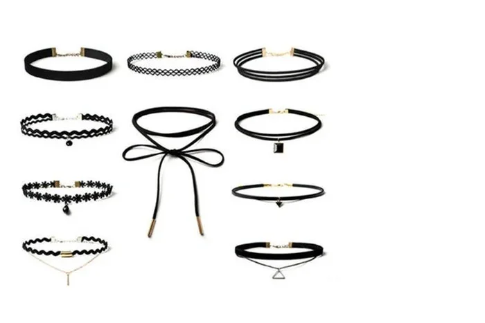 Stylish 10-Piece Choker Necklace Collection