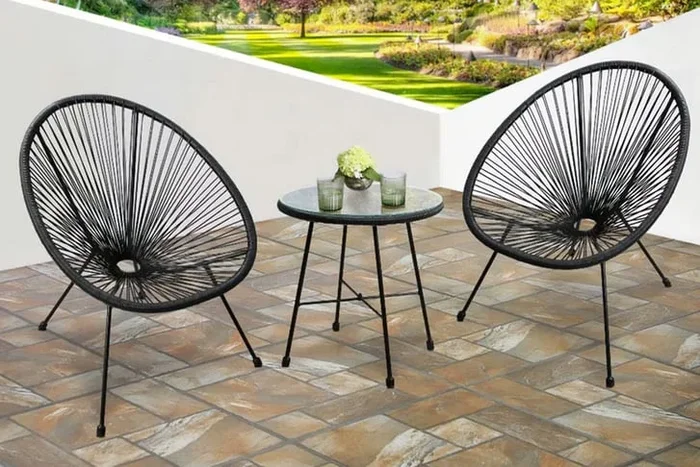 Stylish 2-Seater String Bistro Set – Available in 5 Vibrant Colours!