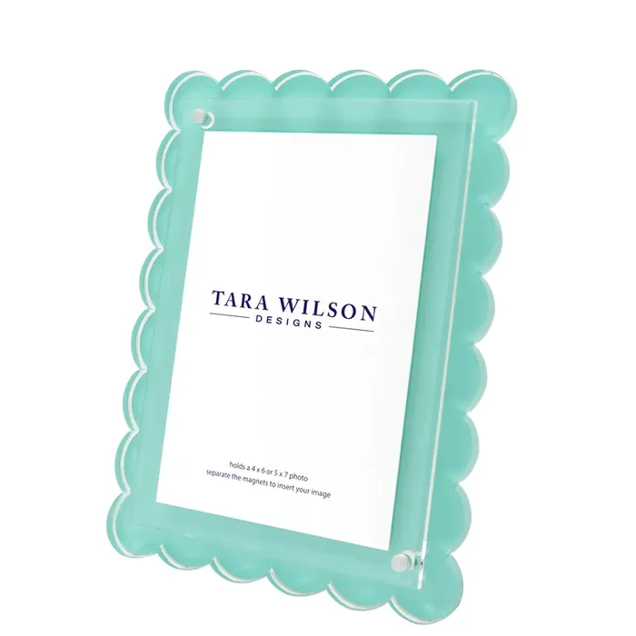 Tara Wilson Design Scallop Picture Frame (Pastel Turquoise)