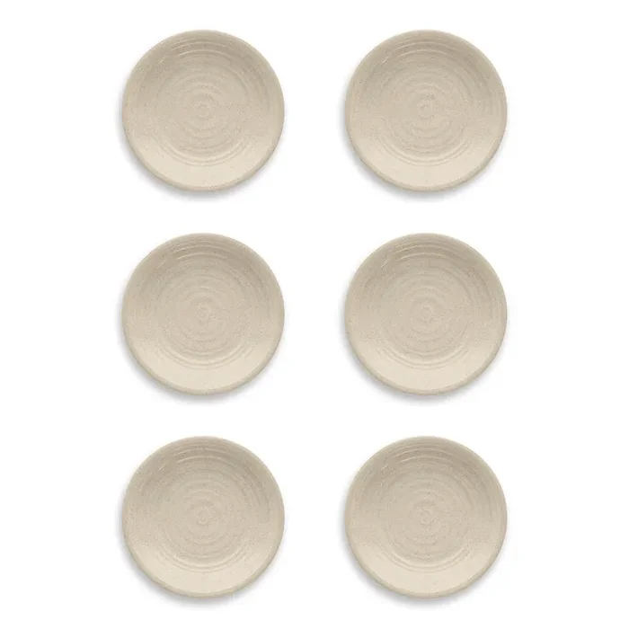 TarHong Artisan Melamine Plant-Based Salad Plates, Set of 6