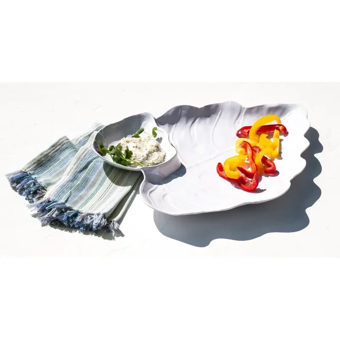 TarHong Coastal White Leaf Chip & Dip