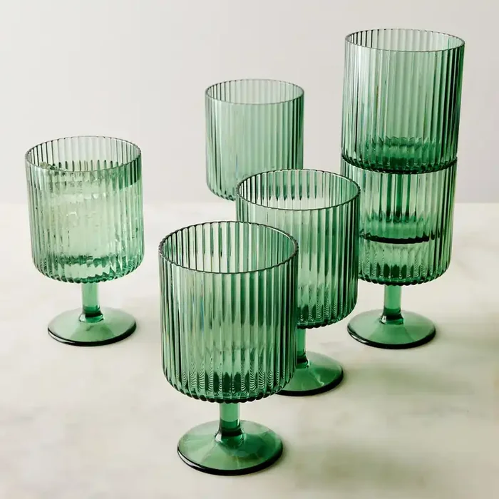 TarHong Mesa Acrylic Goblet, Set of 6