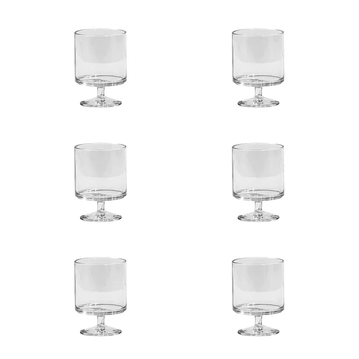 TarHong Stacking Acrylic Wine Goblets, Set of 6