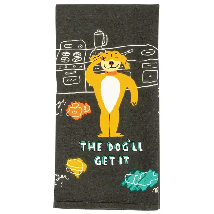 The Dog‘ll Get It Screen-Printed Multicolored Funny Snarky Dish Cloth Towel Kitchen Tea Hand Cotton Dish Cloth 28″ x 21″ BlueQ at GetBullish