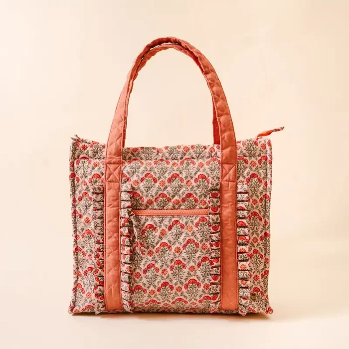 The Everyday Quilted Tote Bag – Everbloom Dusty Rose