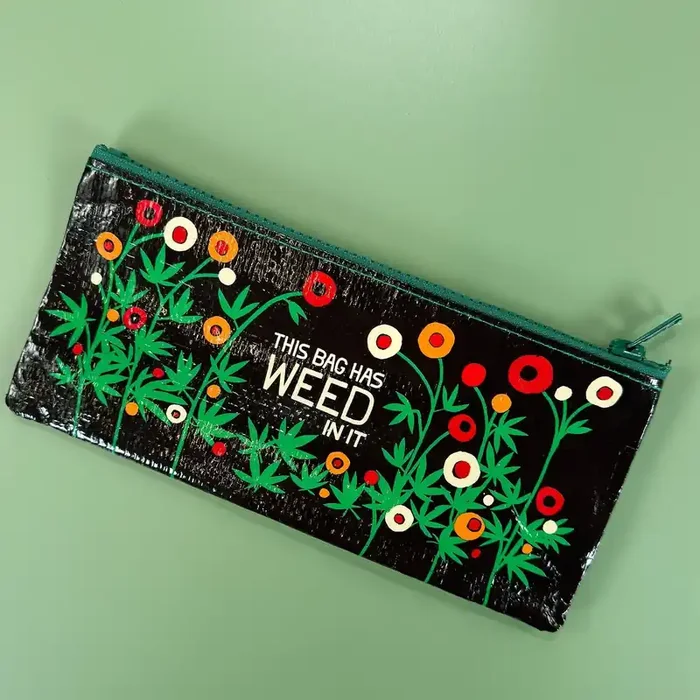 This Bag Has Weed In It Pencil Case 4.25″ x 8.5″ BlueQ at GetBullish
