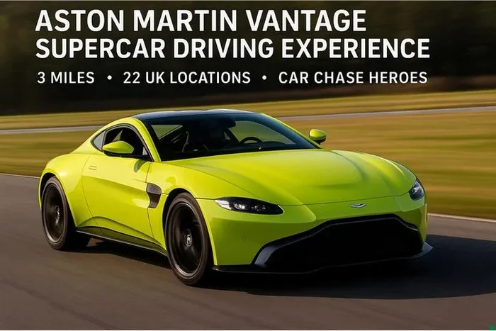 Thrilling 3-Mile Aston Martin Vantage Drive – 22 Exclusive Tracks!