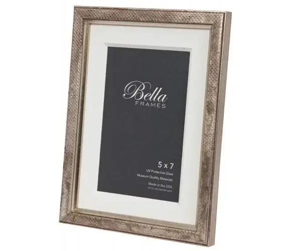 Tiny Silver w/Diamonds Picture Frame
