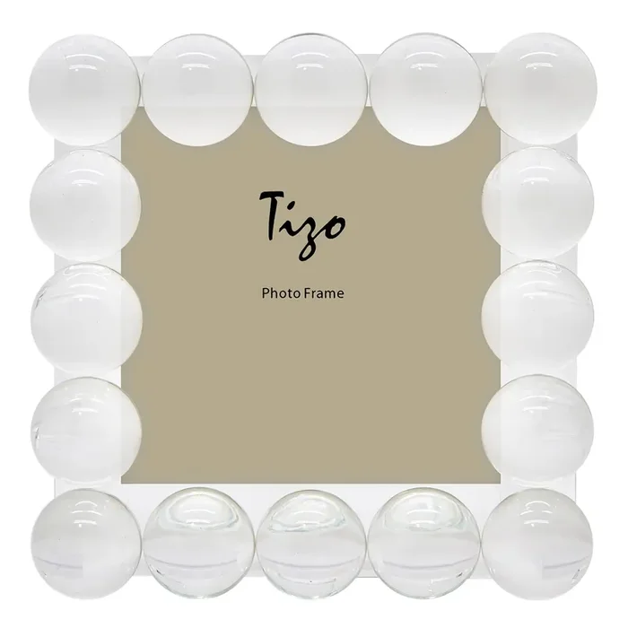 Tizo Crystal Glass Frame Single Bubbles (4×4)