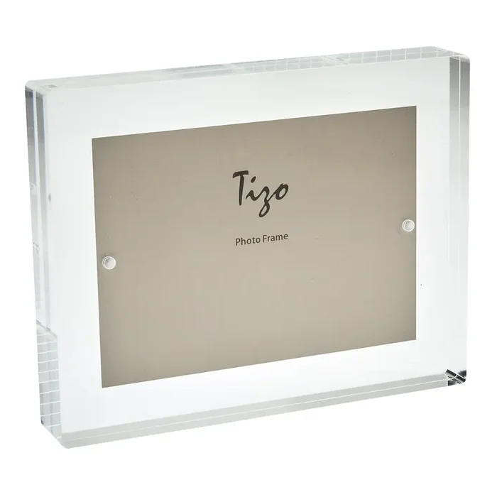 Tizo Lucite Floating Block Picture Frame (Clear)