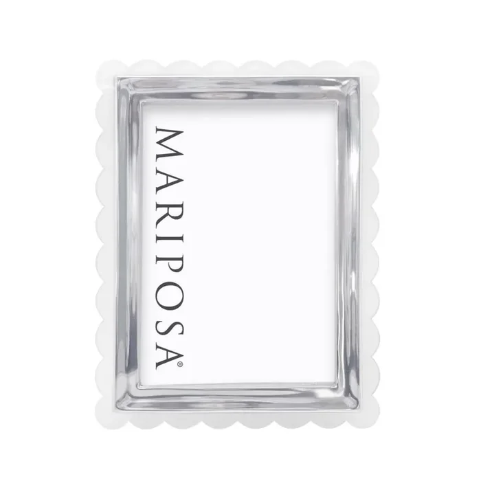 Translucent Acrylic Scallop 5×7 Picture Frame – Mariposa