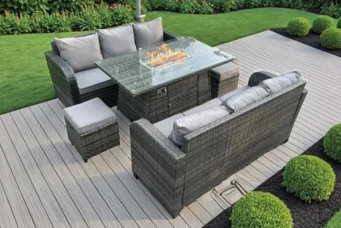 Ultimate Fire Pit Dining & Relaxation Sofa Set