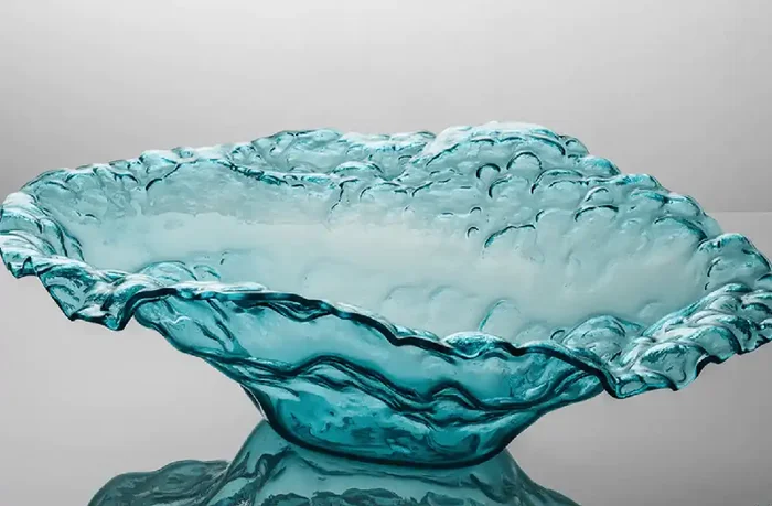 Ultramarine Water Bowl Sculpture – Annieglass