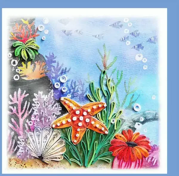Under the Sea Quilling Card
