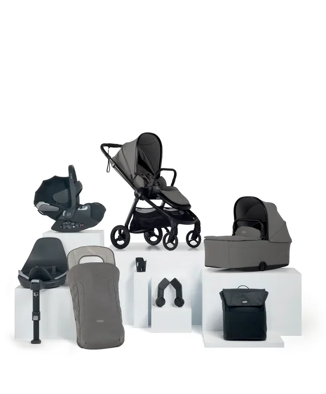 Vardo Pushchair Bundle with Cybex Cloud T Car Seat (8 Pieces) – Storm
